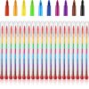 Outus 30 Pcs Stackable Pencils Bulk Colored Pencils Back to School Gifts Party Favors DIY Rainbow Pencil for Classroom Office Rainbow Birthday Party, 10 Colors