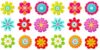 Outus 45 Pieces Flowers Cut-Outs Springtime Blooms Cutouts Versatile Classroom Decoration Cutouts with Glue Point Dots for Bulletin Board School Spring Summer Theme Party, 5.9 x 5.9 Inch (Pack of 2)