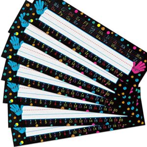 Outus 48 Pieces Bright Name Plates Traditional Manuscript Name Tag Name Labels with 160 Pieces Glue Point for School Classroom Students Desks Teaching Supplies(Chalkboard Style)