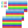 Outus 50 Pcs Stackable Crayons Bulk Stacking Buildable Crayon Colorful Stacking Crayons Party Favors DIY Rainbow Pencil for Kids Preschool School Supplies Birthday Party Art Drawing Home Office