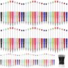 Outus 90 Pieces Beadable Pen Kit Plastic Ballpoint Pens Gifts with Refills Craft for School Office Teachers