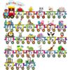 Outus Alphabet Train Bulletin Board Set for Classroom Wall Decor Animals Alphabet Line Cards Abc Poster Letters Banner Early Learning Preschool Kindergarten Elementary Decorations Children Kids Teens