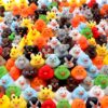 Outus Assorted Rubber Duck Bulk, 2.3 Inch Floater Duck, Bath Toy Assortment for Prize Party Favors Birthdays Gifts Decor (234)