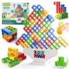 OUXIA 48 Pcs Large-Sized Balance Stacking Blocks Game - Perfect Toys for Kids & Family - Ideal for Family Fun and Stack Game Play