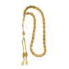 Oval Islamics Prayer Beads Misbaha Dhikr Beads Tasbih with Gold Tassels Great for Prayers Worship and Spiritual Use Oval Tasbih