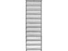 Over-the-Door Shoe Organizer 36 Pair 12-Tier Metal Mesh Gray