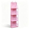 Over Door Organizer, 4 Tier Hanging Storage Rack with Clear Pockets