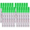 Overseas Fluorescent Green Paint Pens Permanent Markers 24 Pcs, Oil Based Paint Markers Set, Quick Drying, Waterproof, Medium Tip Marker Pens for Metal, Rock, Wood, Plastic, Canvas, Glass, Rubber