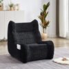 Oversized Chenille Boneless Single Bean Bag Chair with Armrests for Adults, Filled with 35D High Resilience Sponge, Mini Cloud Lazy Floor Lounge Sofa for Living Room and Bedroom