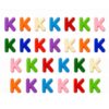 OVRUNS 26Pcs K Large Letter Beads with Horizontal Hole Colorful Acrylic Big Chunky Alphabet Beads for Jewelry Making Keychains Bag Charm Crafts Party Decor