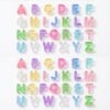 OVRUNS 52PCS A-Z Letter Beads Horizontal Hole Acrylic DIY Alphabet BagCharm