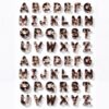 OVRUNS 52PCS A-Z Letter Beads Horizontal Hole Acrylic DIY Alphabet BagCharm