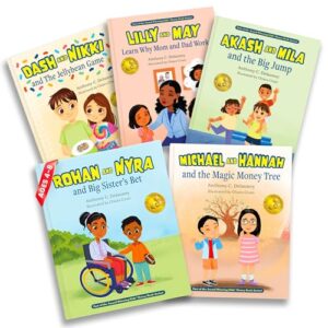 Owning the Dash Hardcover Books Boxed Set – Fun, Relatable Money Lesssons with Engaging Stories for Kids Ages 4-8, Teaching Financial Literacy, Budgeting, Saving, Spending, and Money Values - 5 pcs