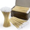 OwnWise 600 PCS Gun Cleaning Swabs in Storage Box, 6 inch Long Cotton Swabs with Bamboo Sticks, Lint Free Precision Tip Swabs for Gun Cleaning, Home, Electronics, Makeup