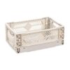 Oxxggkao Handy Transport Basket with Handles Folding Desk Basket Efficient Storage Option for Different Items Car Travel