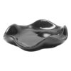 OYWOBET 1 Pack 13cm/5.12inch Black Checkered Spoon Rest, Ceramic Utensil Rest Spoon Holder, Cooking Gadget Spoon Rests Sauce Dish for Kitchen Counter/Housewarming