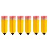 Pack of 6 Pencil Ornaments for Festive Classroom Decor Back to School