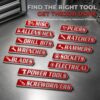 Pack of Magnetic Toolbox Labels, 3D-Printed Tool Box Labels, General Tool Box Organize Accessories, Reusable Tags for Steel Toolboxes, Carts, Drawers, and Cabinets