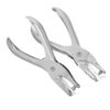 PACKOVE 2pcs Portable Single Hole Paper Puncher Handheld Hole Punch for Tags and Jewelry Made of Sturdy Cold Rolled Steel Suitable for Multiple Materials for Office and Home Projects