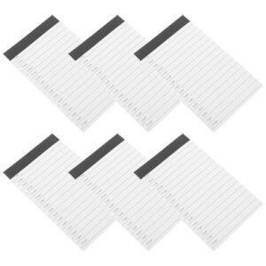 PACKOVE 6pcs A7 Lined Notepad Paper Daily Planner for Time Management and Daily Organization Compact Size Office Supplies for Home and Work