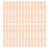 PACKOVE 80pcs 8 Inch Wavy Wood Craft Sticks with Smooth Surface Anti-Slip Unfinished Wooden Paint Mixing and Wax Applicator Sticks for Wedding Program Fan Handles Assembly