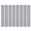 PACKOVE Felt Bulletin Board Bar Strips and Display Photos 8 Pcs with Pushpins, Self-Adhesive Felt Pin Board Strips Decorate Walls Easily for Home and Work