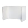 Pacon Privacy Board Protectors, White, 48" x 16", 24" Back, 12" Side Flaps, 4 Boards/Pack, Case of 6 Packs, 24 Boards Total