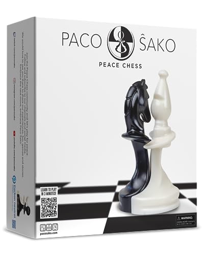 Paco Sako Peace Chess Game, Super Fun for Chess Lovers, Make Peace While Playing Chess, not War - Chess Set Board Game for Peace Makers | 2-Players