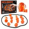 PADFUSE 20-Piece Magnetic Chess Game with Textured Stones & Rope | Strategic Standing Play for Kids & Adults | Family, Party, Travel & Camping Puzzle Strategy Games