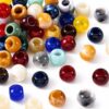PAGOW 50pcs Acrylic Large Hole Pop Beads, 12x9.6mm Mix Color Hair Beads with 6mm Hole, Ellipse Craft Beads Hair Jewelry Accessories for Women Bracelets Necklaces DIY