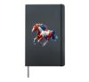 Paint Horse Design Paint Horse Hardcover Journal, Black