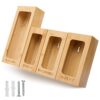 PALM NAKI Drawer Organizer for Bags, Kitchen Plastic - Bag Storage, Gallon, Quart, Snack & Sandwich Sizes