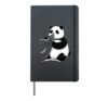 Panda Eats Panda Animals Panda Girl Children Hardcover Journal, Black