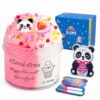 Panda Peachybby - Cloud Slime for Kids with Card,Non-Sticky, Mess-Free, Stress Relief, and Safe - Toys for Girls and Boys - Classroom Reward, Party Supplies