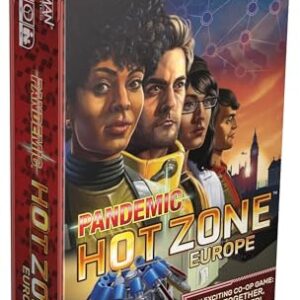 Pandemic Hot Zone: Europe Board Game - Cooperative Disease-Fighting Adventure, Strategy Game for Kids and Adults, Ages 8+, 2-4 Players, 30 Minute Playtime, Made by Z-Man Games