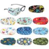 Panelee 10 Pcs Kids Eye Patches 10 Styles Adhesive Eye Patches for Boys Girls Latex Free Lazy Eyepad Bulk 4 x 2 Inch Light Blocking Cotton Adhesive Bandages for Toddler Children(Cute)