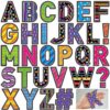 Panelee 145 Pcs 20 Sheets 4 Inch Large Letter Stickers for Bulletin Boards Alphabet Vinyl Letter Stickers Self Adhesive for Classroom Crafts Poster Board Mail Box Window Wall Door Home(Fresh Color)