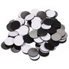 Pangda 100 Pcs Round Magnetic Dots, Adhesive Magnets, 0.06 Inch Thickness. Strong Adhesion, Rubber Material, Flexible Magnetic Discs for Home, Office, Workshop, Whiteboard, Fridge and DIY