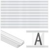 Pangda 10 Pcs 60 Inch Letter Tracks for Plastic Sign Plastic Marquee Letter Board Track for 5,7 and 9 Inch Panels(Clear,1 x 60 Inches)