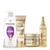 Pantene Abbey Yung Method 4-Piece Regimen Set, Volume Shampoo, 10-in-1 Multi-Benefit Spray, Deep Conditioner, Hair Mask, Pro-Vitamin B5, Repair & Protect Treatment Set | Straight, Wavy, Curly Hair