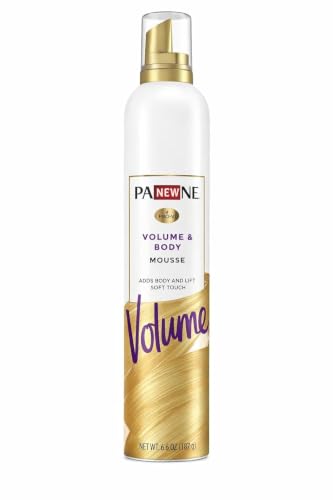 Pan~tine Volume & Body Hair Mousse Foam, Instantly Boosts Fine Flat Hair for Maximum Fullness, Lightweight Non-Sticky Formula, Long Lasting Flexible Hold, Salon Finish, 6.6 oz (187g)