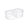 Pantry & Drawer Spice Organizer, Clear PP Storage Bin with Flip Lid for Kitchen Countertops and Cabinets
