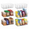 Pantry Organizers and Storage, Cabinet Organizer Kitchen Organizers and Storage - Fridge Organizer, Drawer Organizer & Snack Organizer - Refrigerator Organizers and Storage, Cupboard Shelf Organizer