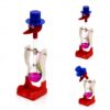 PAPABA Drinking Bird Toy Desk Decor, Bobbing Glass Duck Desk Toy with Colorful Liquid, Physics Demonstration Novelty Decor for Home Office, Classroom Bookshelf & Gifts, Purple