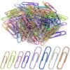Paper Clips, 200pcs Jumbo and Medium Colored Clip