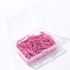 Paper Clips 28mm Pink Color, 50 Pcs with Storage Box