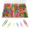 Paper Clips,400 Pack Small Medium and Jumbo Colored Paperclips（1.1 in &1.3 in & 2 in）,Assorted Colored Coated Paper Clips, Reusable Paperclips for Paperwork Office School Document Organizing