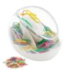 Paper Clips & Magnetic Paper Clip Holder, AgePlace 100-Pack Multicolor Paper Clips, 4 Strongest Magnets for Document Organization | Color-Coded Clutter for Office,School,Home Desk | Desk Organizer