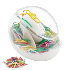 Paper Clips & Magnetic Paper Clip Holder, AgePlace 100-Pack Multicolor Paper Clips, 4 Strongest Magnets for Document Organization | Color-Coded Clutter for Office,School,Home Desk | Desk Organizer
