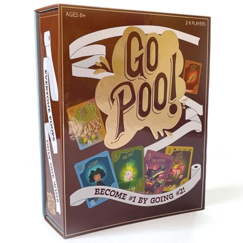 Paper House: Go Poo! The Game | Age 6+ | 2-6 Players | Laugh Out Loud Funny Card Collection | Family Night | Hilarious Toilet Humor | Adults & Kids